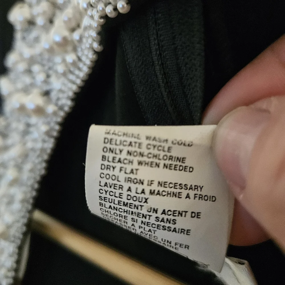 Outlander Evening Formal Black Beaded black dress sz S - Picture 7 of 7
